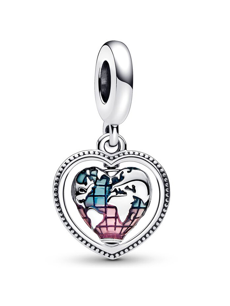 Blue Series C Style Alloy Beads