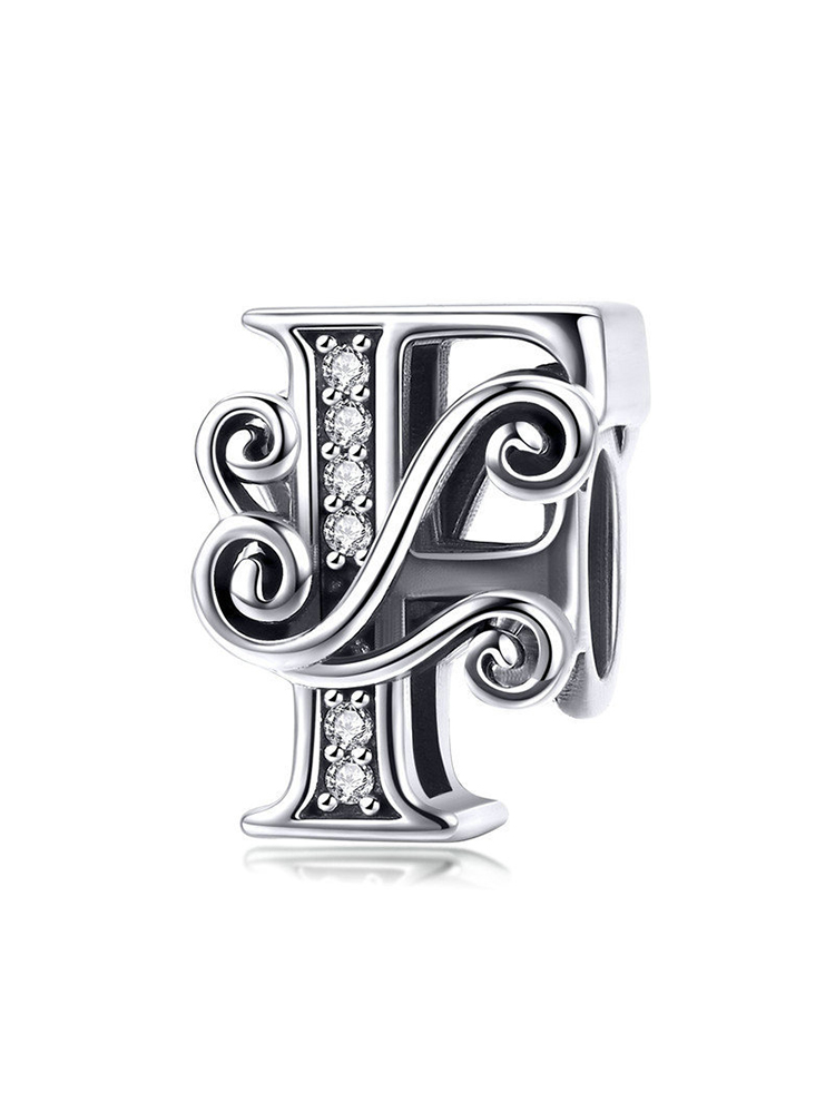 Monogram Letters 925 Sterling Silver Beads - Tatanband