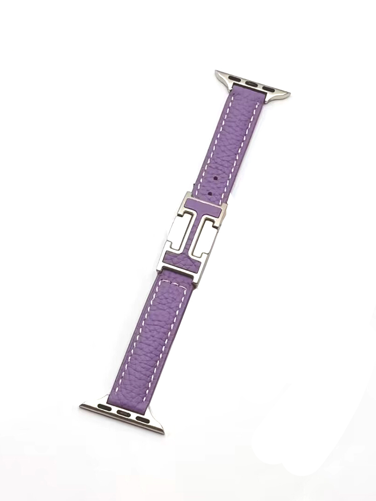 Slim H Magnetic Buckle Leather Band