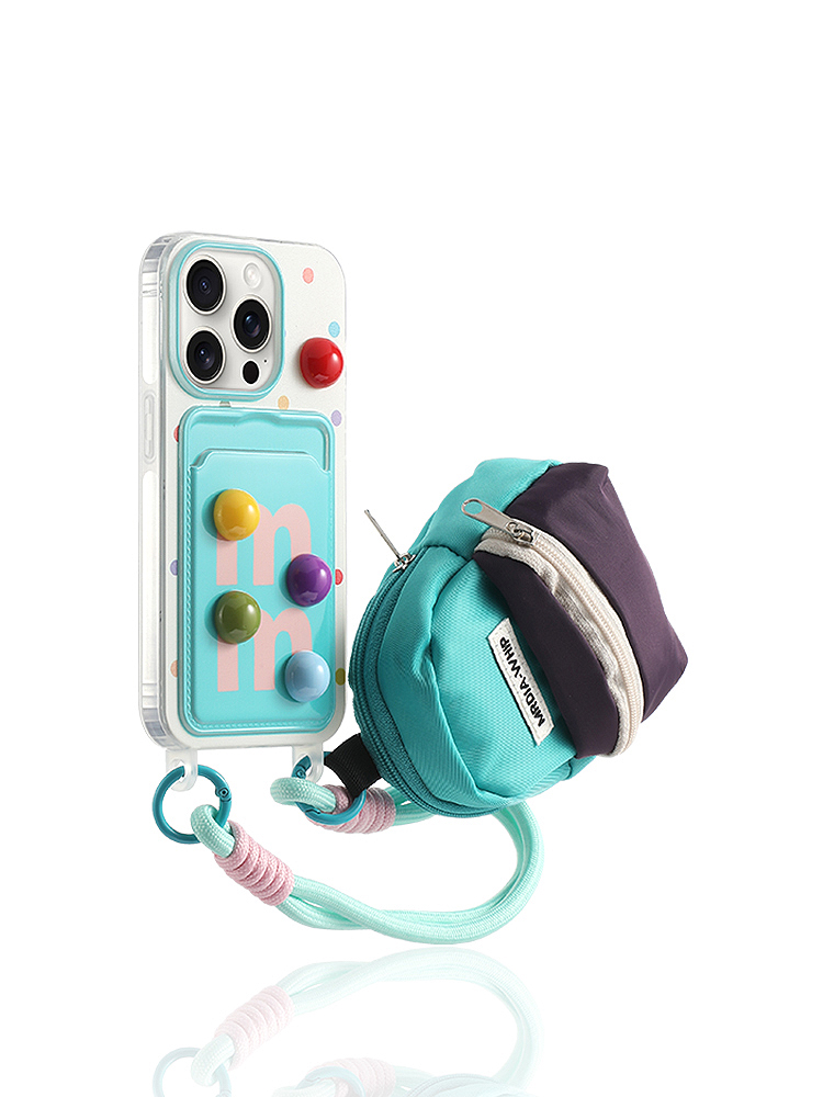 Rainbow Chocolate Bean Card Holder Case