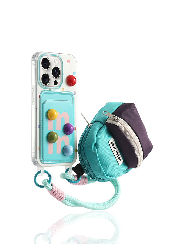 Rainbow Chocolate Bean Card Holder Case