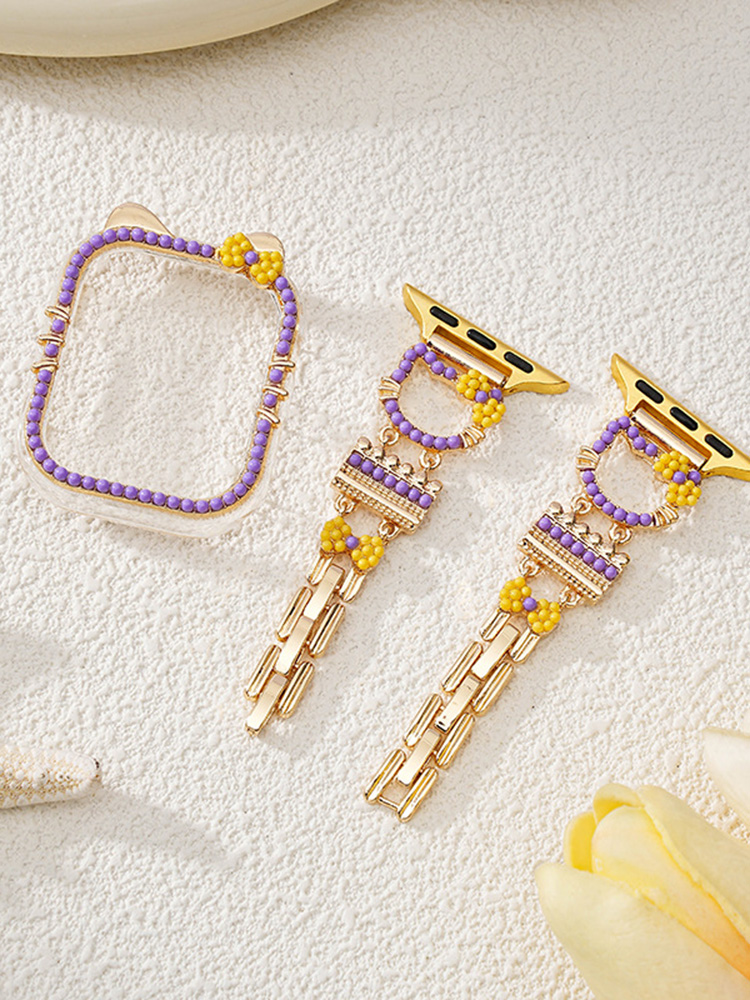 Mini Colored Beads Kitty Stainless Steel Band