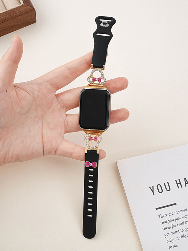 Minnie Bow Silicone Apple Watch Band - Tatanband