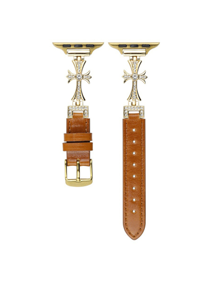 Chrome Heart Leather Band for Apple Watch