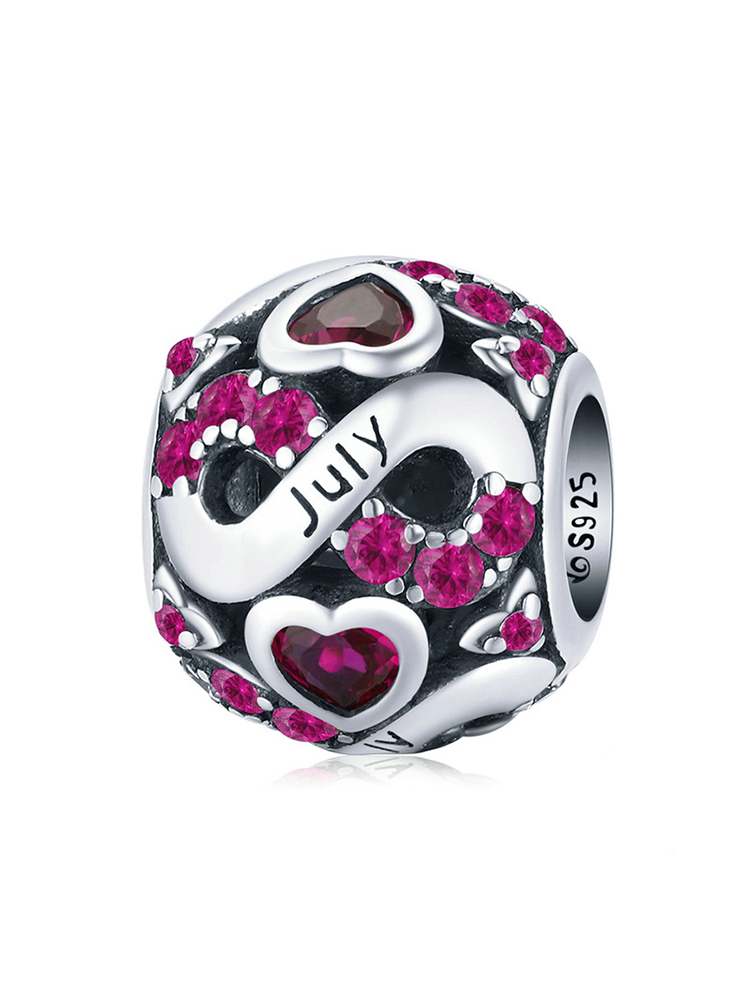 Infinite Love Month Birthstone 925 Sterling Silver Beads - Tatanband