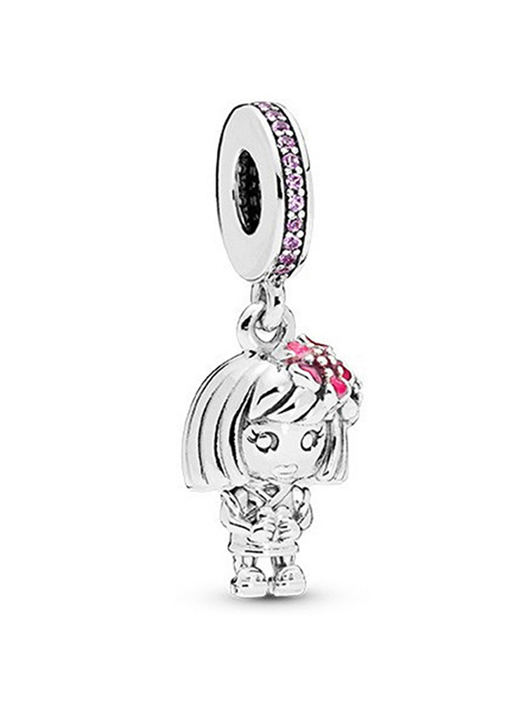 Pink Series Style Alloy Beads