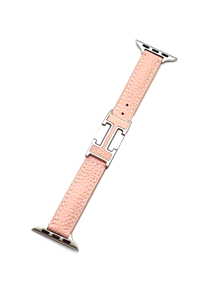 Slim H Magnetic Buckle Leather Apple Watch Band - Tatanband