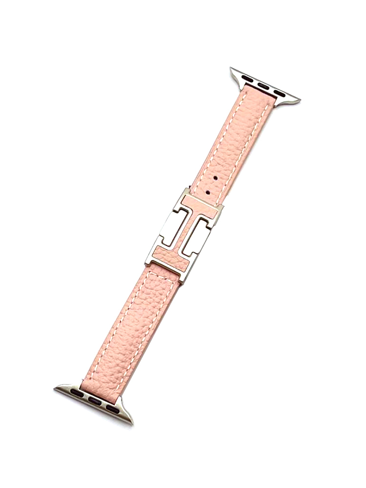 Slim H Magnetic Buckle Leather Apple Watch Band - Tatanband