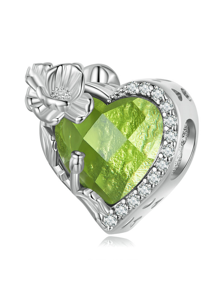 Birthday Flowers and Love Birthstones Birthstone 925 Sterling Silver B