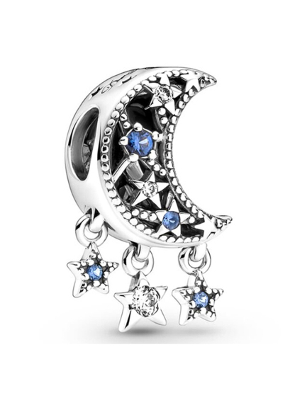 Blue Series C Style Alloy Beads