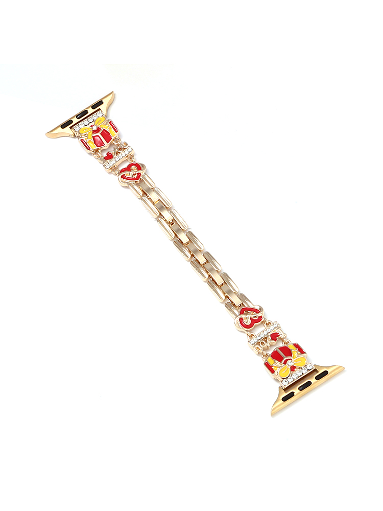 Diamond-encrusted Gift Box Stainless Steel Band