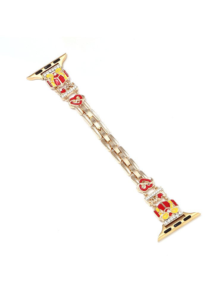 Diamond-encrusted Gift Box Stainless Steel Band