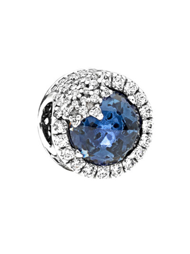 Blue Starry Sky Series Alloy Beads