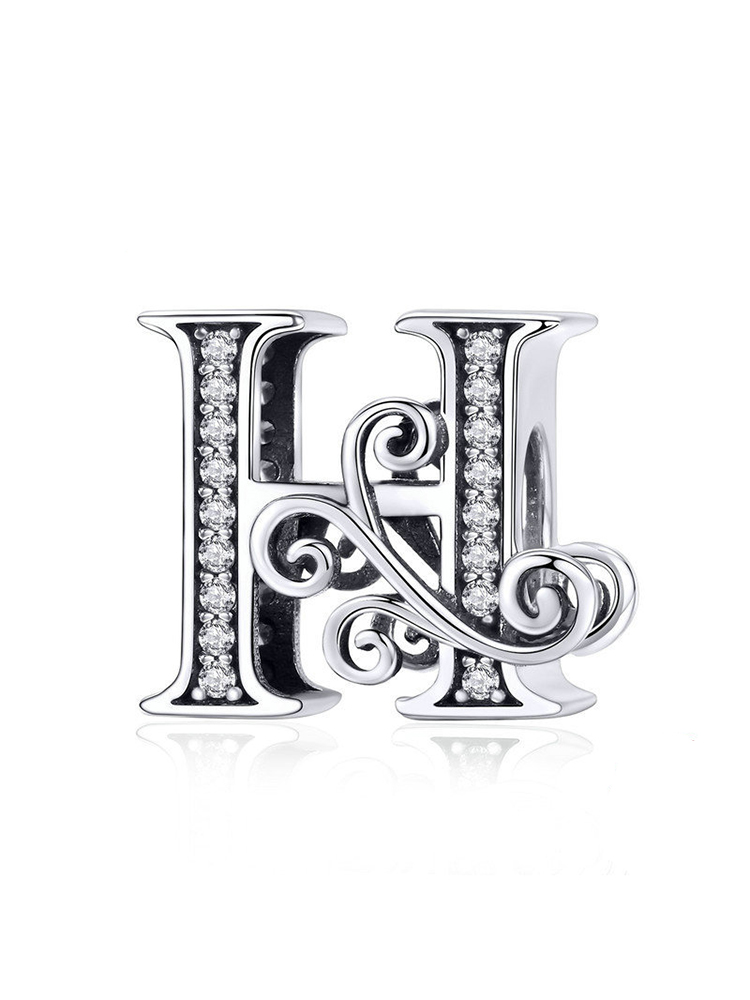 Monogram Letters 925 Sterling Silver Beads - Tatanband