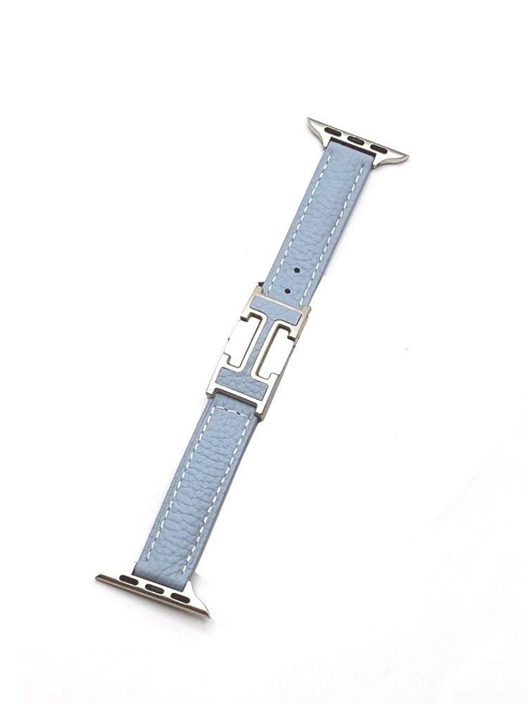 Slim H Magnetic Buckle Leather Band