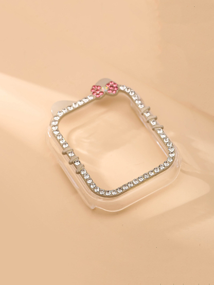 Diamond-encrusted Kitty PVC Protective Case