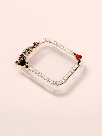 Diamond-encrusted Halloween PVC Protective Case