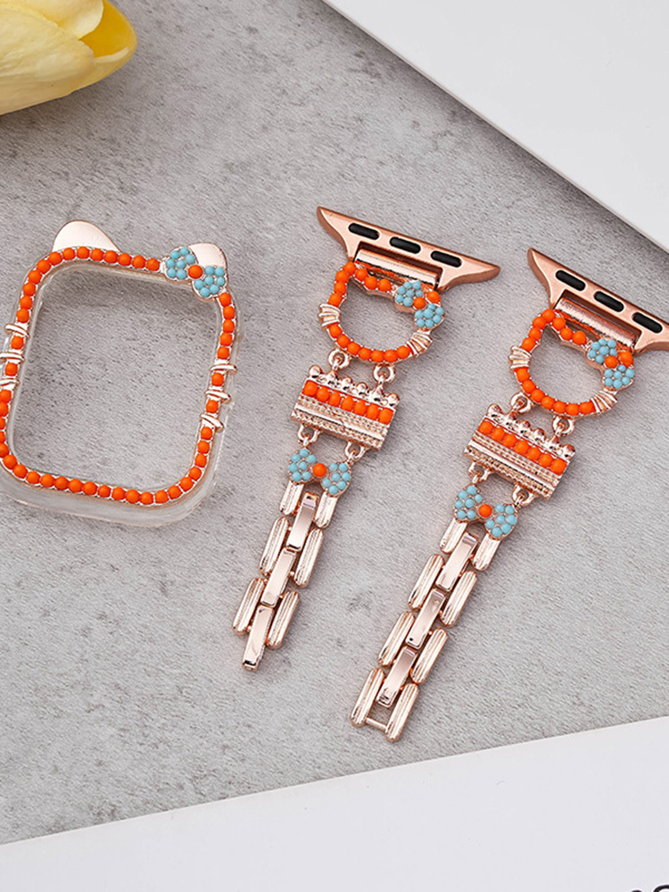 Mini Colored Beads Kitty Stainless Steel Band