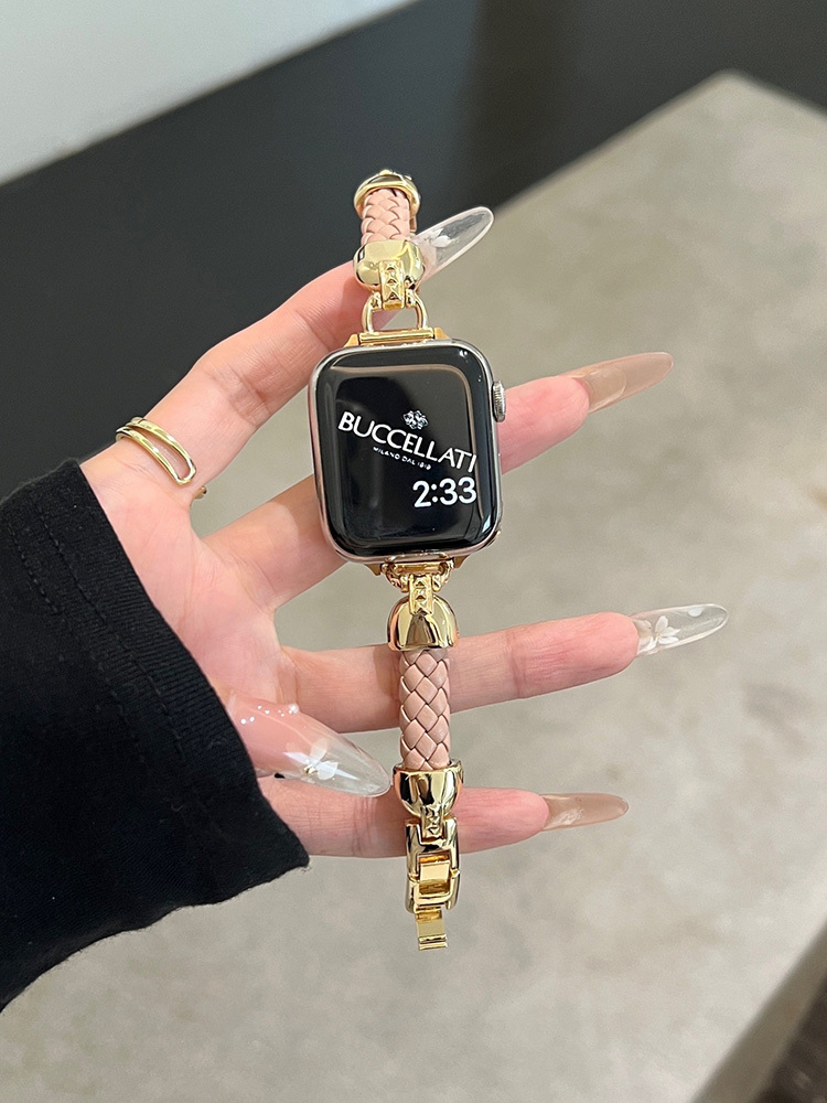 Braided Leather with Stainless Steel Band