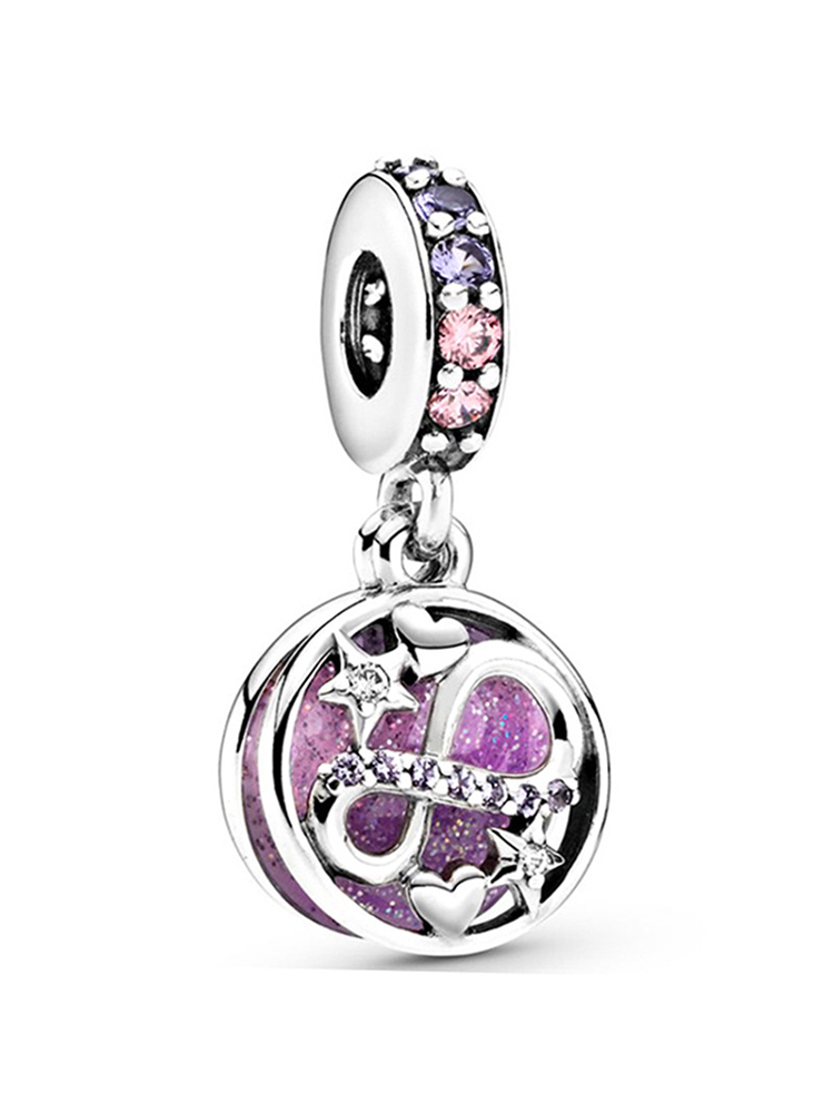 Purple Series Style Alloy Beads