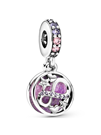 Purple Series Style Alloy Beads