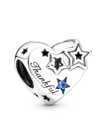 Blue Series C Style Alloy Beads