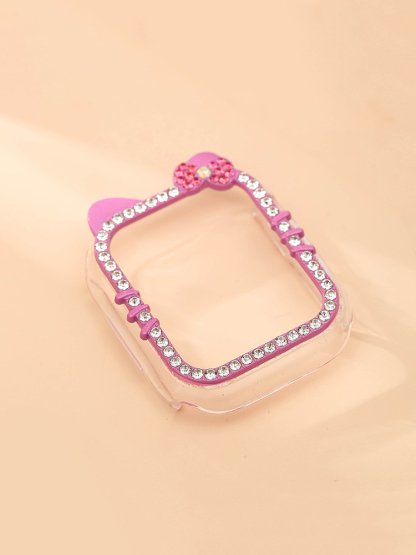 Diamond-encrusted Kitty PVC Protective Case
