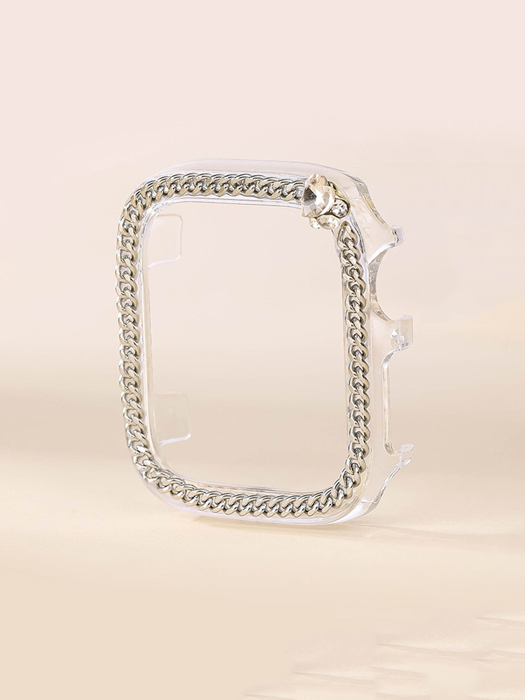 Chain Zircon Handmade PVC Protective Case