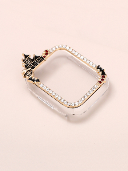Diamond-encrusted Halloween PVC Protective Case