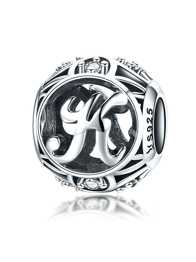 26 Letters 925 Sterling Silver Beads