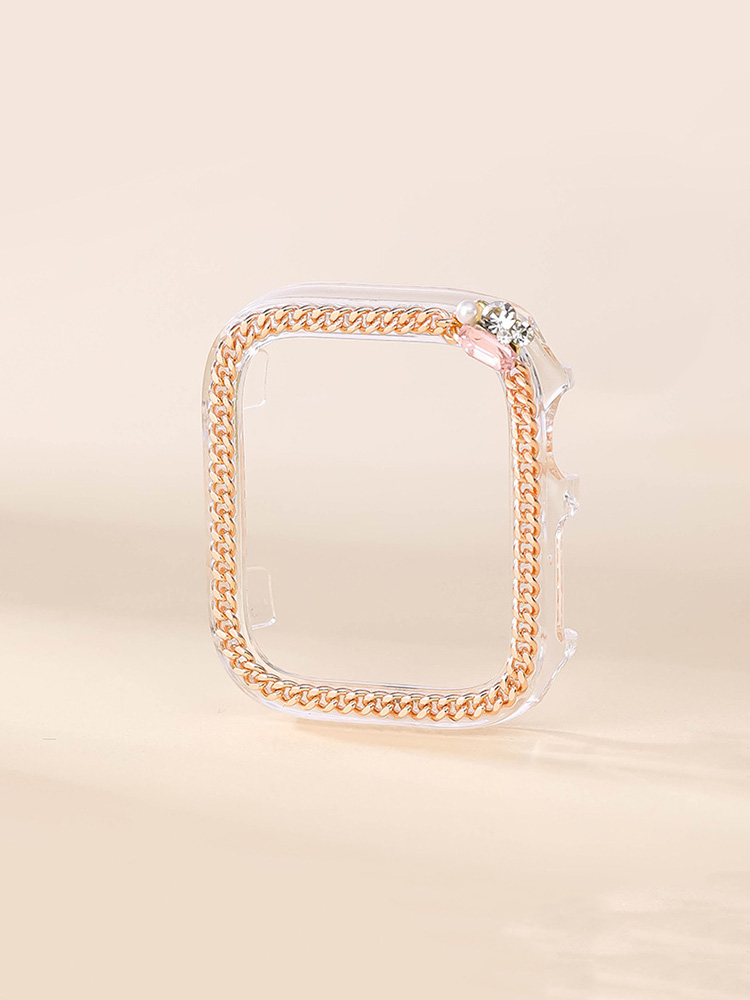 Chain Zircon Handmade PVC Protective Case