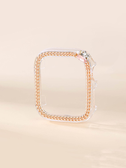 Chain Zircon Handmade PVC Protective Case