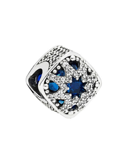 Blue Starry Sky Series Alloy Beads