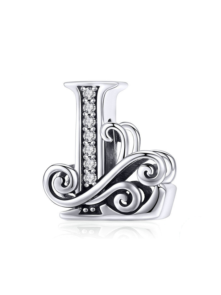 Monogram Letters 925 Sterling Silver Beads - Tatanband