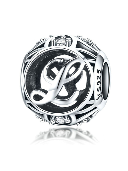 26 Letters 925 Sterling Silver Beads