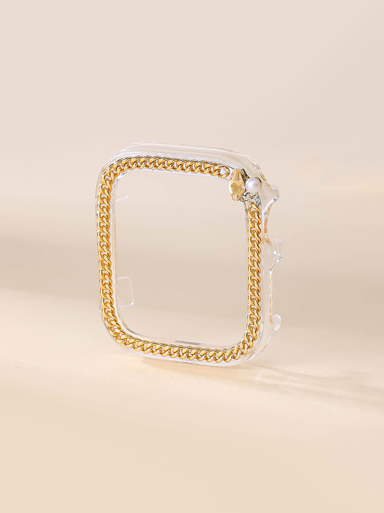 Chain Zircon Handmade PVC Protective Case