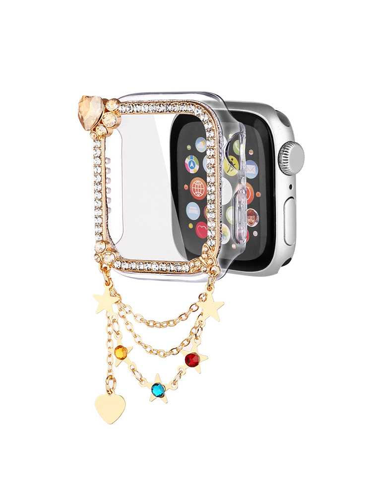 Diamond-encrusted Love Tassel PVC Protective Case