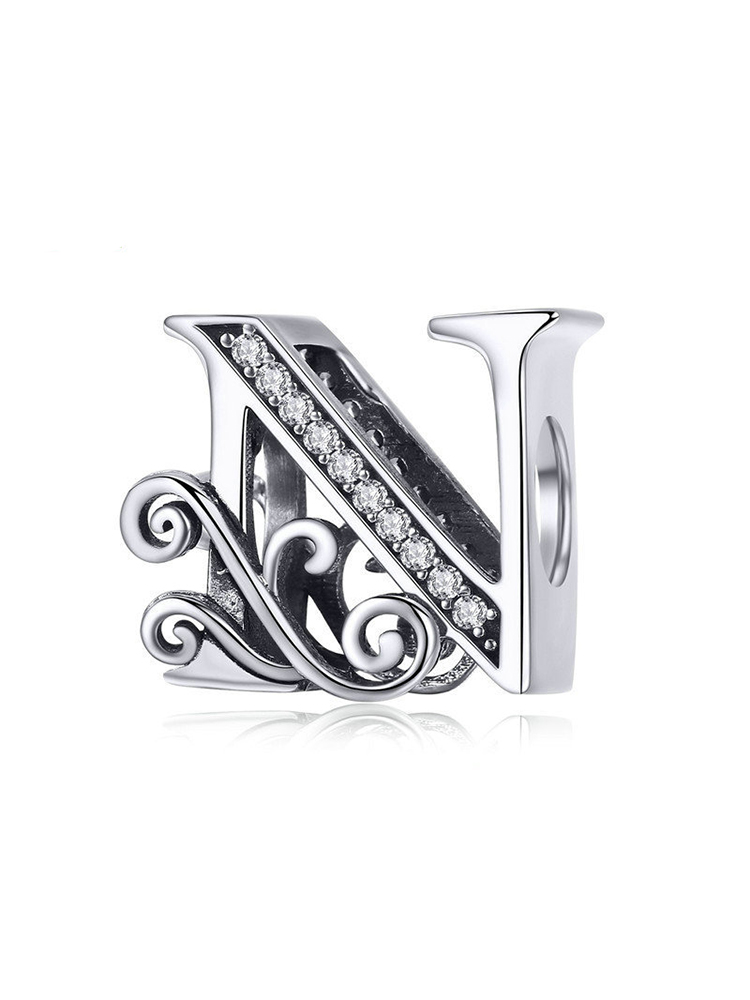 Monogram Letters 925 Sterling Silver Beads - Tatanband