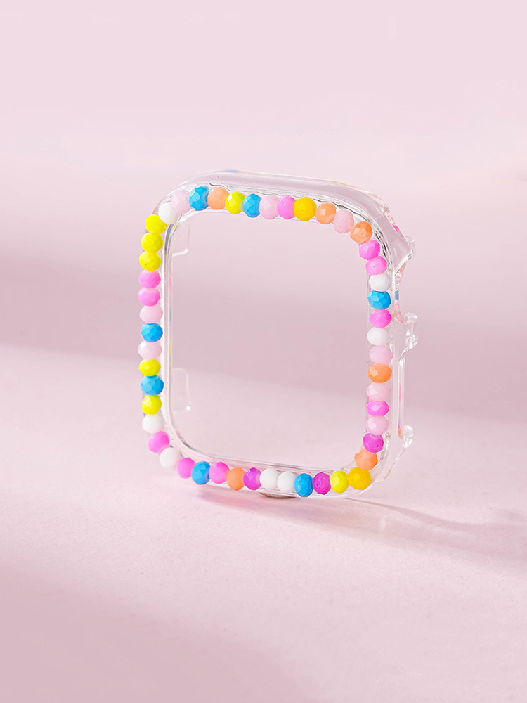 Mixed Color Beads Handmade PVC Apple Watch Protective Case - Tatanband