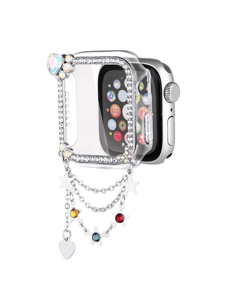 Diamond-encrusted Love Tassel PVC Protective Case