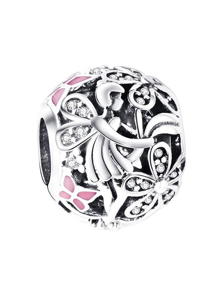 Pink Series Style Alloy Beads