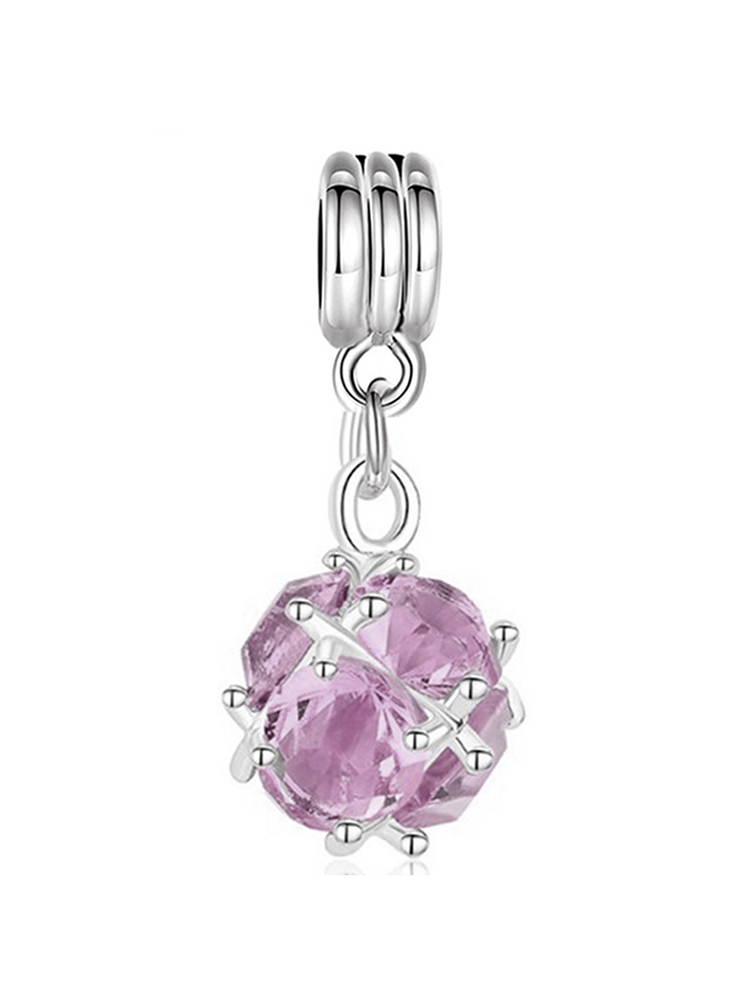 Purple Series Style Alloy Beads