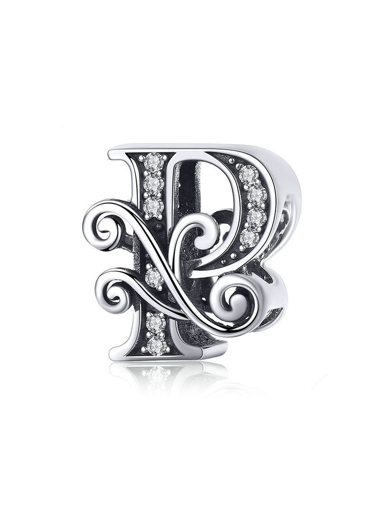 Monogram Letters 925 Sterling Silver Beads - Tatanband