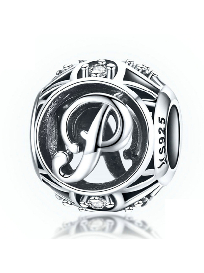 26 Letters 925 Sterling Silver Beads