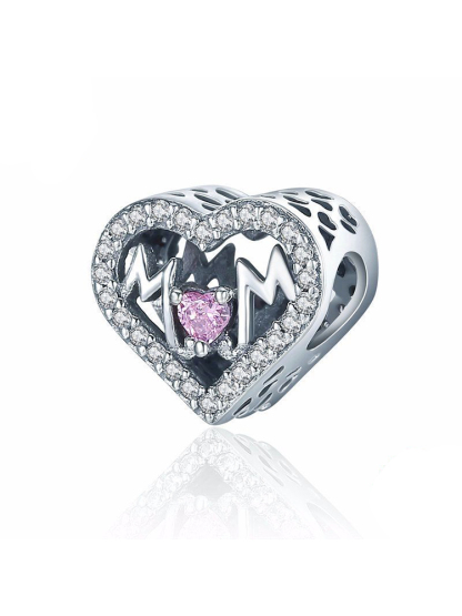 MOM Series 925 Sterling Silver Beads