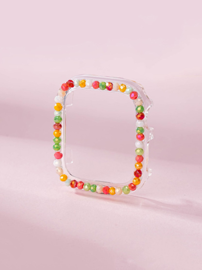 Mixed Color Beads Handmade PVC Protective Case