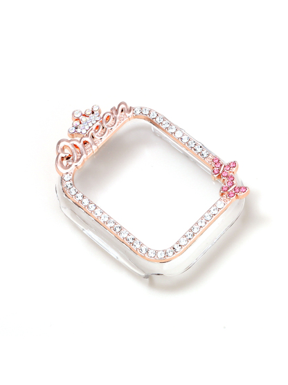 Diamond-encrusted Queen Crown PVC Protective Case
