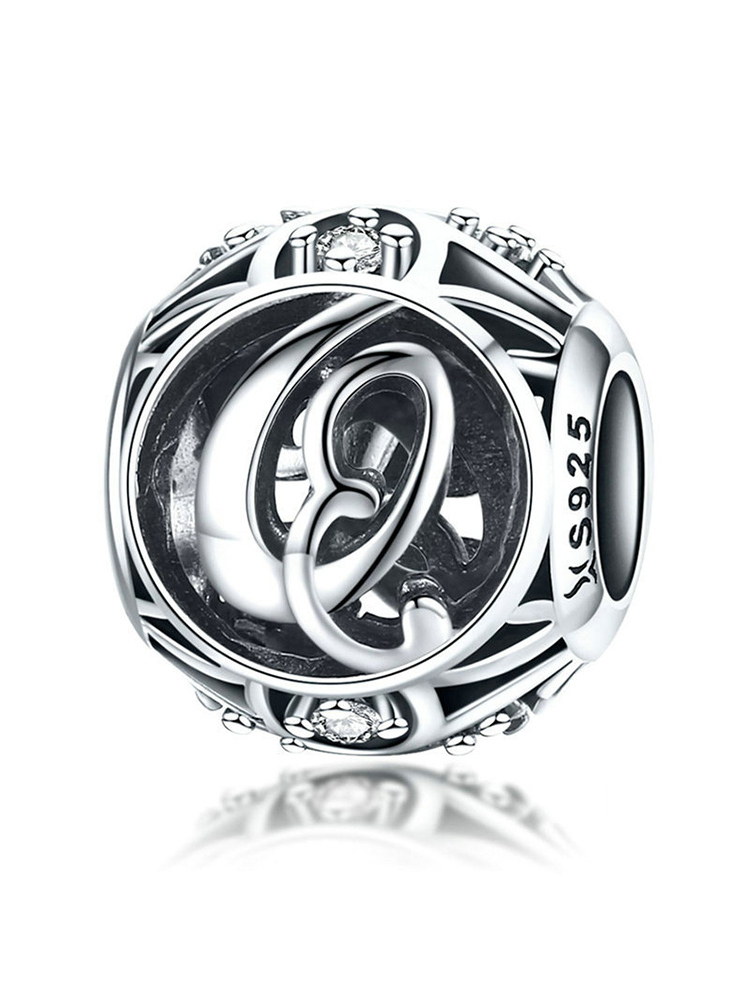 26 Letters 925 Sterling Silver Beads