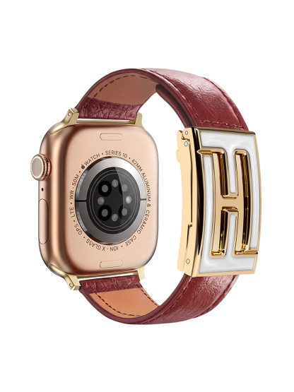 FF Magnetic Buckle Leather Band for Apple Watch
