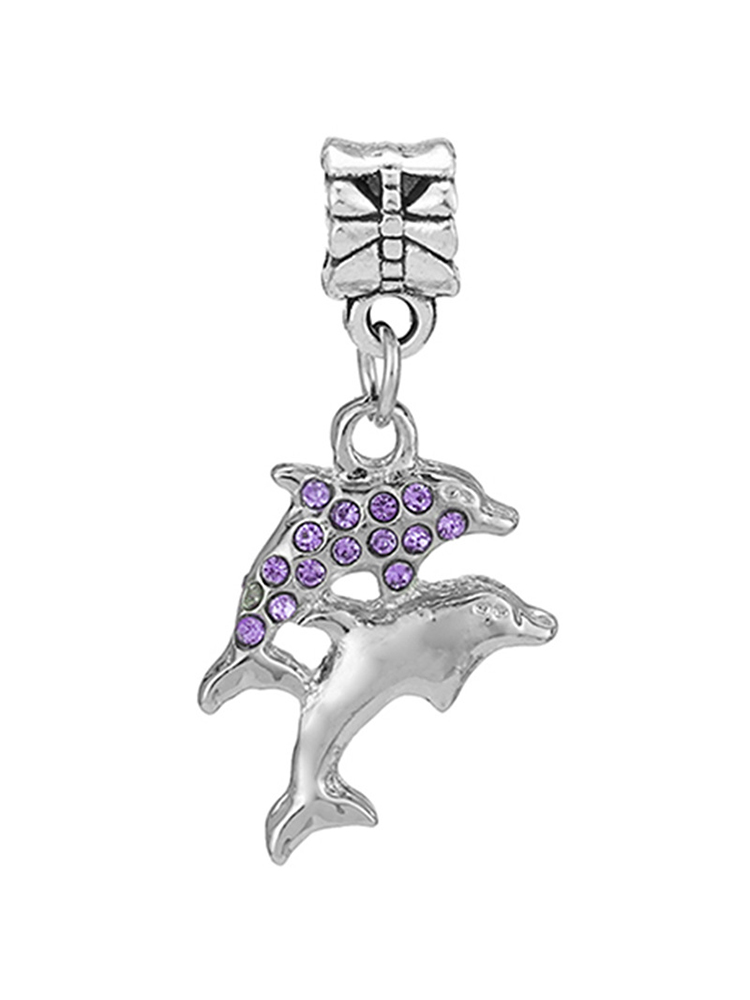 Purple Series Style Alloy Beads